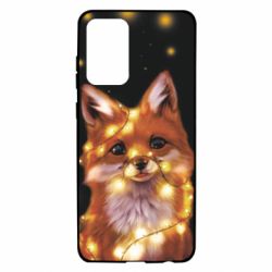 Чохол для Samsung A72 5G Fox And Christmas Lights - PrintSalon