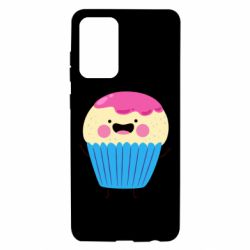 Чехол для Samsung A72 5G Funny cupcake with smile - PrintSalon