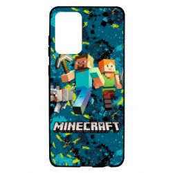Чохол для Samsung A72 5G Minecraft Steve Alex And Dog - PrintSalon