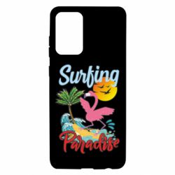 Чехол для Samsung A72 5G Surfing Paradise Flamingo - PrintSalon