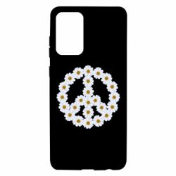 Чехол для Samsung A72 5G Знак мира из ромашек-PrintSalon Чехол для Samsung A72 5G Знак мира из ромашек