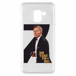Чехол для Samsung A8 2018 Агент 007 Не Время Умирать - PrintSalon