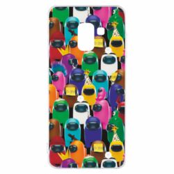 Чохол для Samsung A8 2018 Among Us Astronauts 3D - PrintSalon