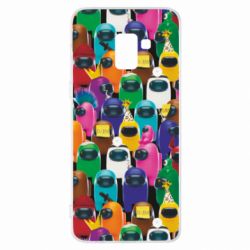 Чохол для Samsung A8+ 2018 Among Us Astronauts 3D - PrintSalon