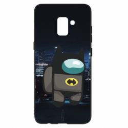 Чехол для Samsung A8+ 2018 Among Us - Batman in the city - PrintSalon