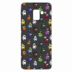 Чехол для Samsung A8+ 2018 Among Us Pattern - PrintSalon