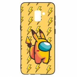 Чехол для Samsung A8+ 2018 Among Us - Pikachu skin - PrintSalon