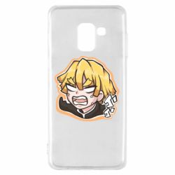 Чехол для Samsung A8 2018 Angry Zenitsu Agatsuma