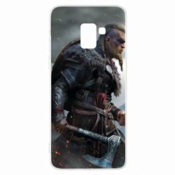 Чехол для Samsung A8+ 2018 Assassin's Creed Valhalla - PrintSalon