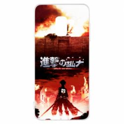 Чехол для Samsung A8 2018 Attack of the Titans - PrintSalon