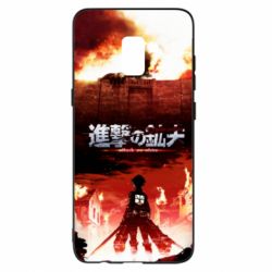 Чехол для Samsung A8+ 2018 Attack of the Titans - PrintSalon