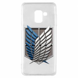 Чехол для Samsung A8 2018 Attack Titan Survey Corps Logo 3D - PrintSalon