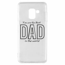 Чохол для Samsung A8 2018 Best dad text - PrintSalon