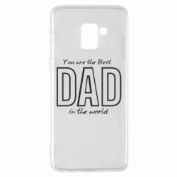 Чехол для Samsung A8+ 2018 Best dad text