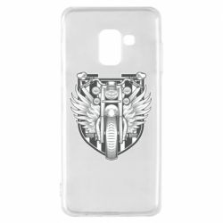 Чехол для Samsung A8 2018 Bike Shield Art - PrintSalon