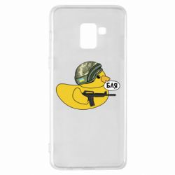 Чехол для Samsung A8+ 2018 Боевая утка - PrintSalon