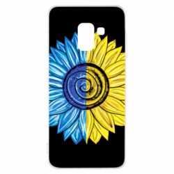 Чехол для Samsung A8 2018 Большой подсолнух Украина