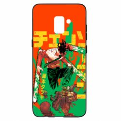 Чохол для Samsung A8+ 2018 Человек Бензопила - PrintSalon