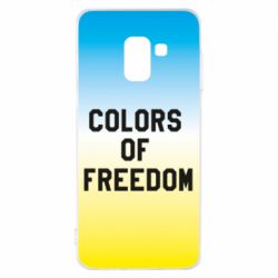 Чехол для Samsung A8 2018 Colors of our freedom - PrintSalon