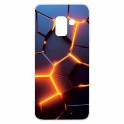 Чохол для Samsung A8 2018 Cracked Blocks - PrintSalon