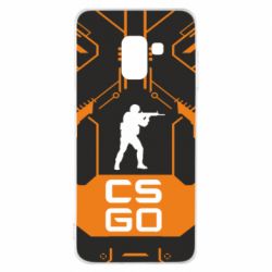 Чохол для Samsung A8 2018 CS GO Chip Texture - PrintSalon