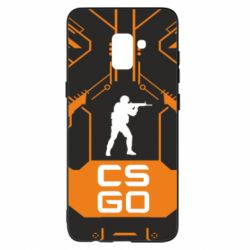 Чохол для Samsung A8+ 2018 CS GO Chip Texture - PrintSalon