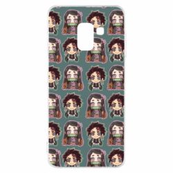 Чехол для Samsung A8 2018 Cute Tanjiro with Nezuko