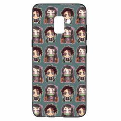 Чехол для Samsung A8+ 2018 Cute Tanjiro with Nezuko - PrintSalon