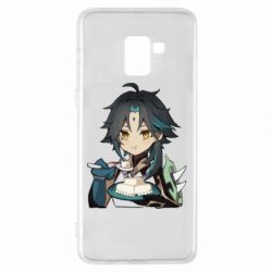 Чехол для Samsung A8+ 2018 Cяо кушает - PrintSalon