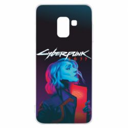 Чохол для Samsung A8 2018 Cyberpunk Girl Portrait - PrintSalon