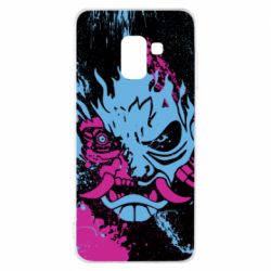 Чохол для Samsung A8 2018 Cyberpunk Spray Neon - PrintSalon