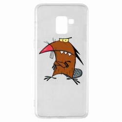 Чехол для Samsung A8+ 2018 Daggett Beaver - PrintSalon