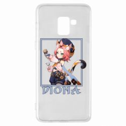 Чехол для Samsung A8+ 2018 Diona Genshin Impact - PrintSalon