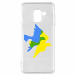 Чехол для Samsung A8 2018 Dove flag of Ukraine - PrintSalon