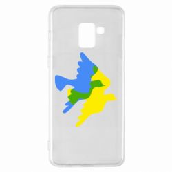 Чехол для Samsung A8+ 2018 Dove flag of Ukraine - PrintSalon