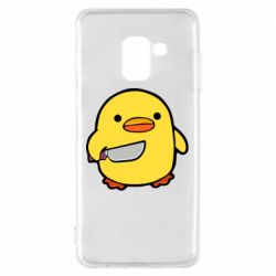 Чохол для Samsung A8 2018 Duckling With A Knife - PrintSalon