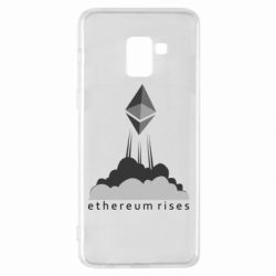 Чехол для Samsung A8+ 2018 Ethereum Rises - PrintSalon