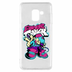 Чехол для Samsung A8 2018 FnF Boy And Logo - PrintSalon