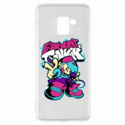 Чехол для Samsung A8+ 2018 FnF Boy And Logo - PrintSalon