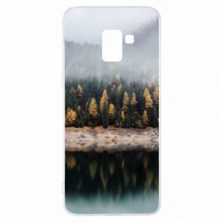 Чехол для Samsung A8+ 2018 Forest by the lake - PrintSalon