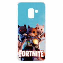 Чехол для Samsung A8 2018 Fortnite Meowscles Kit