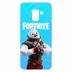 Чехол для Samsung A8 2018 Fortnite Snowman
