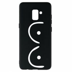 Чехол для Samsung A8+ 2018 Funny tits - PrintSalon