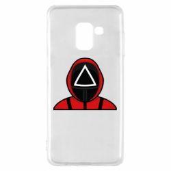 Чехол для Samsung A8 2018 Игра в кальмара Soldier - PrintSalon