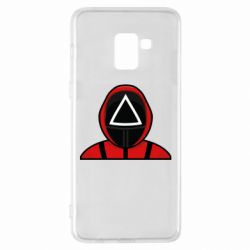 Чехол для Samsung A8+ 2018 Игра в кальмара Soldier - PrintSalon