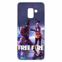 Чехол для Samsung A8 2018 Garena Free Fire Samurai Team - PrintSalon