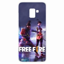 Чехол для Samsung A8+ 2018 Garena Free Fire Samurai Team - PrintSalon