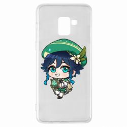 Чохол для Samsung A8+ 2018 Genshin Impact chibi Venti - PrintSalon