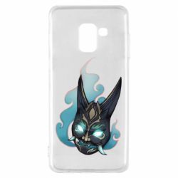 Чехол для Samsung A8 2018 Genshin Impact Xiao's mask - PrintSalon