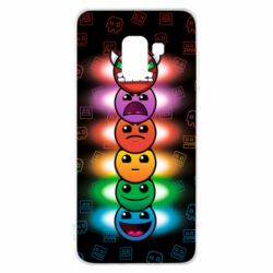 Чохол для Samsung A8 2018 Geometry Dash Levels - PrintSalon